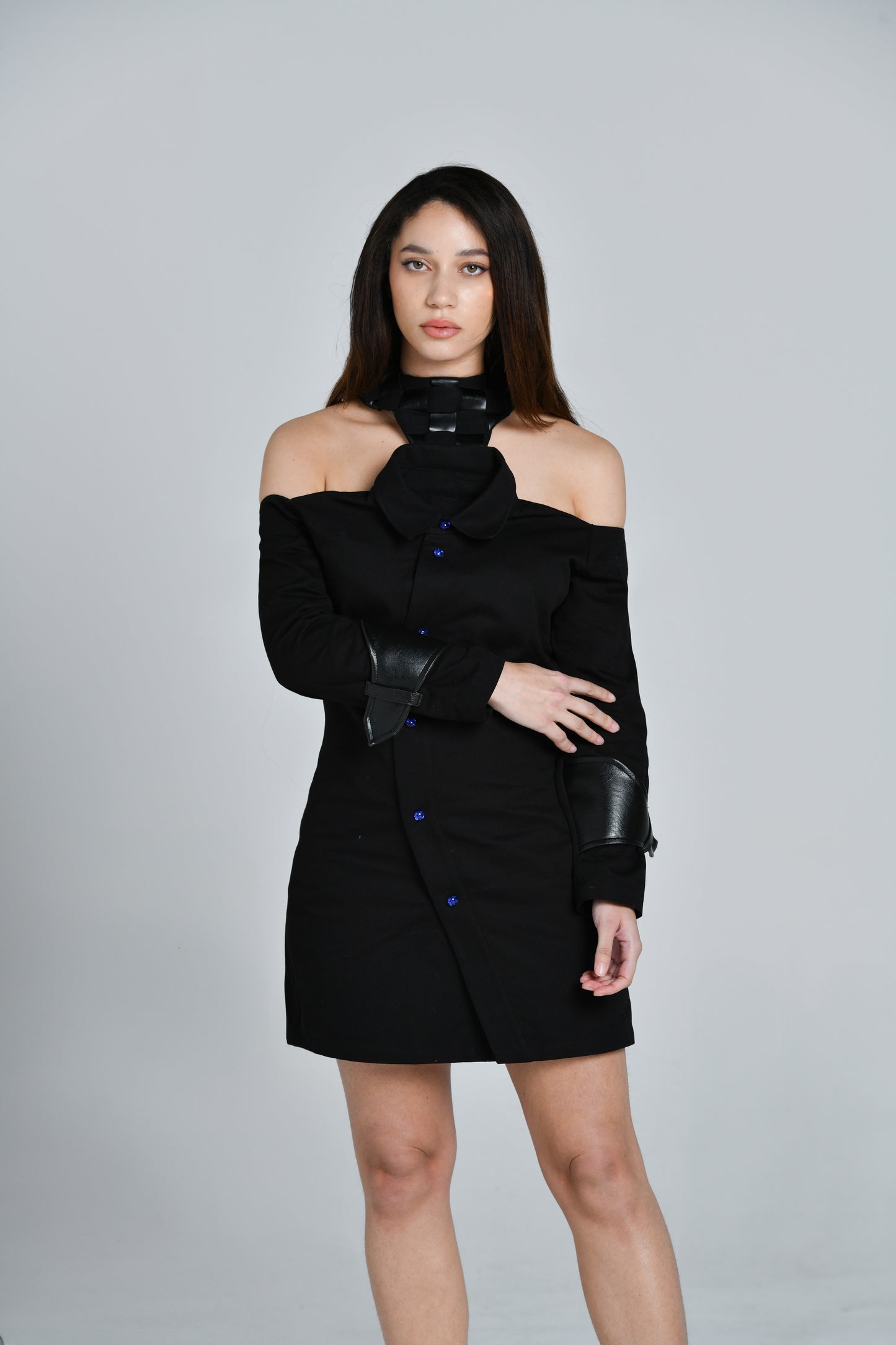 Robe Noir tressée